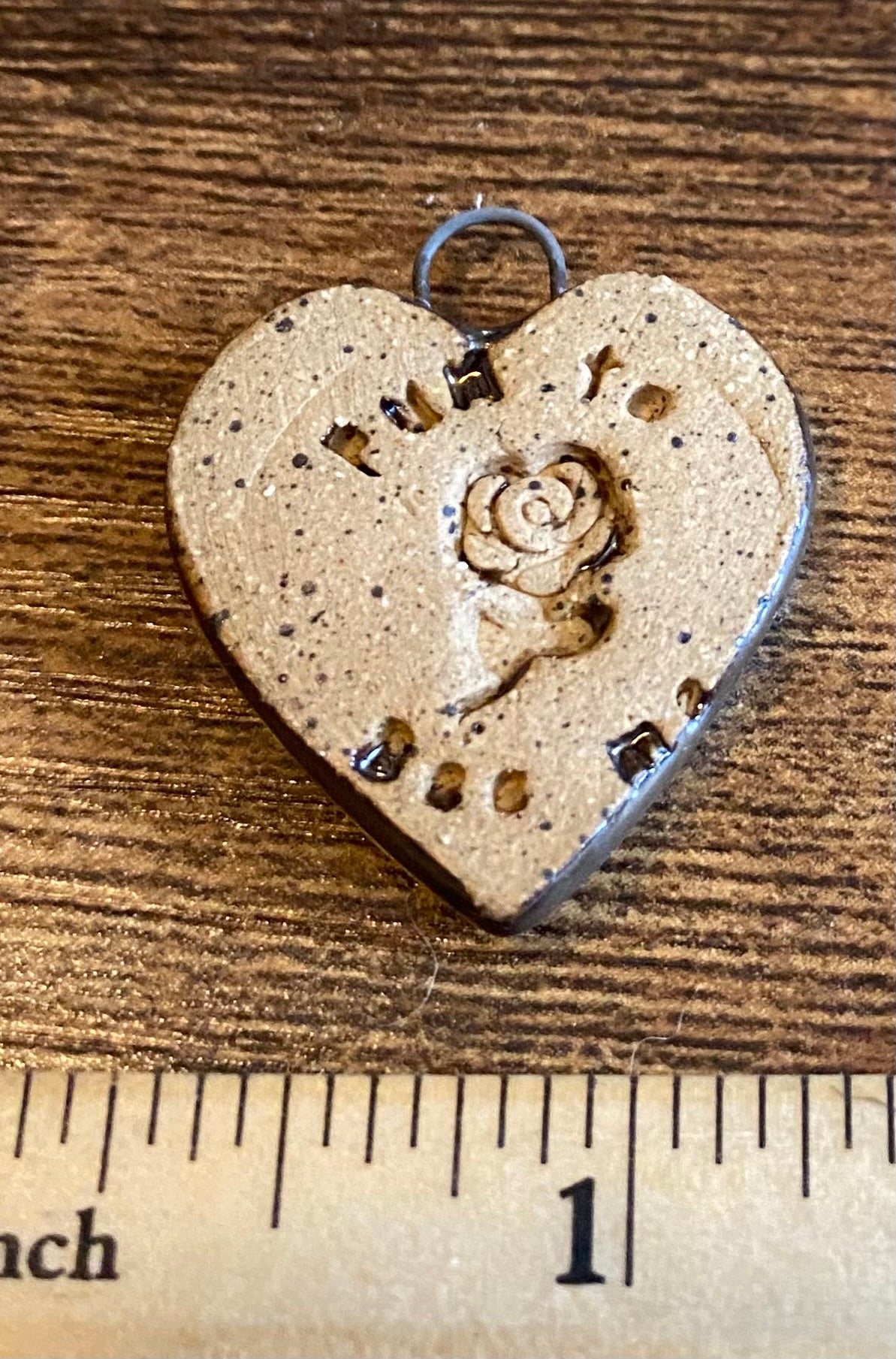 Gold I heart you pendant