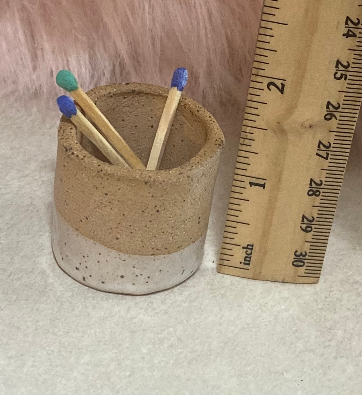 Set of 3 matchstick holders