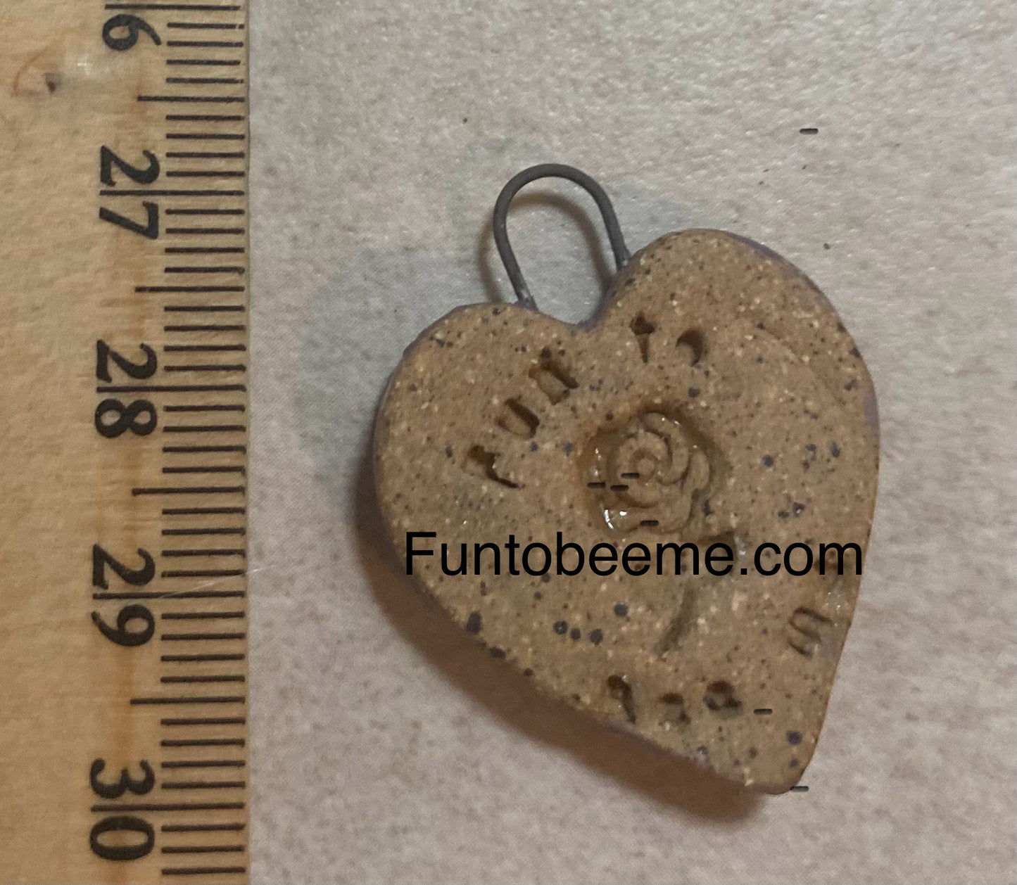 Heart pendant purple I heart u