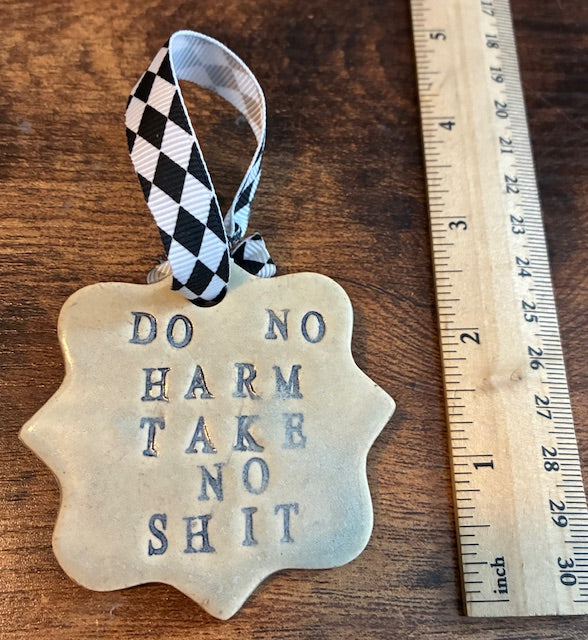 Do no harm take no shit ornament
