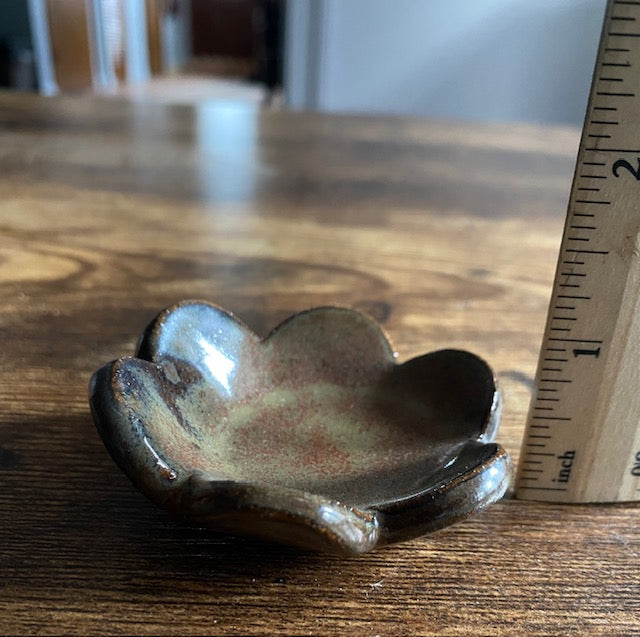 Tiny Chocolate Flower Dish