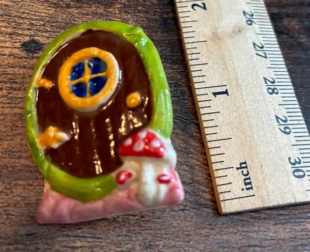 Ceramic Fairy Door Pin