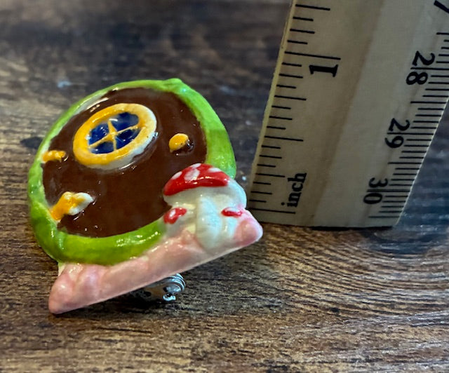Ceramic Fairy Door Pin